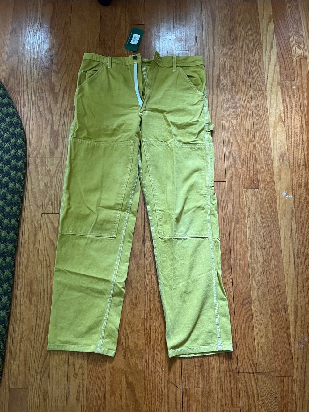 Stan Ray Cargo Pants in Bright Lime Green